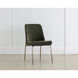 Zeke Antique Brass / Bergen Olive Dining Chair, Set Of 2